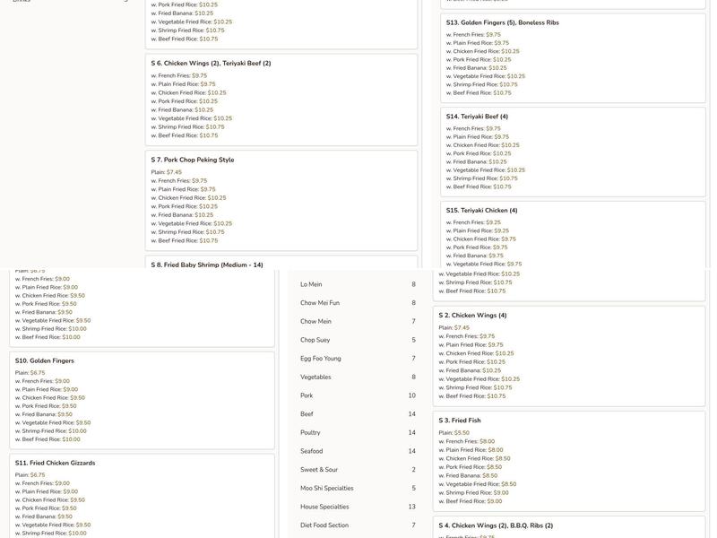 New View Restaurant Menu