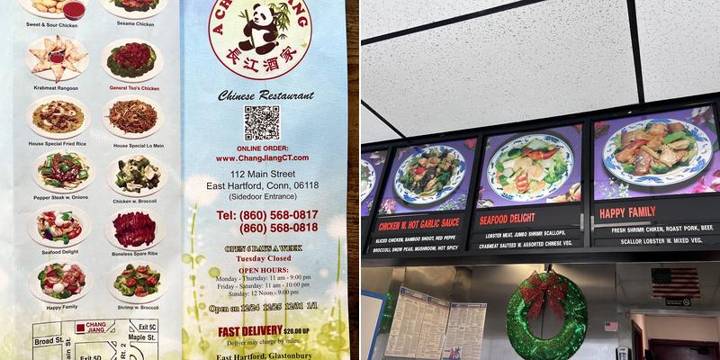 Chang Jiang Chinese Restaurant Menu