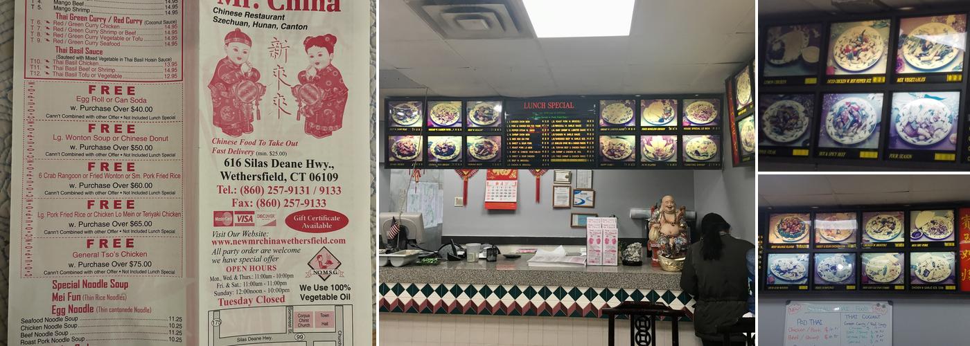 New Mr China Menu