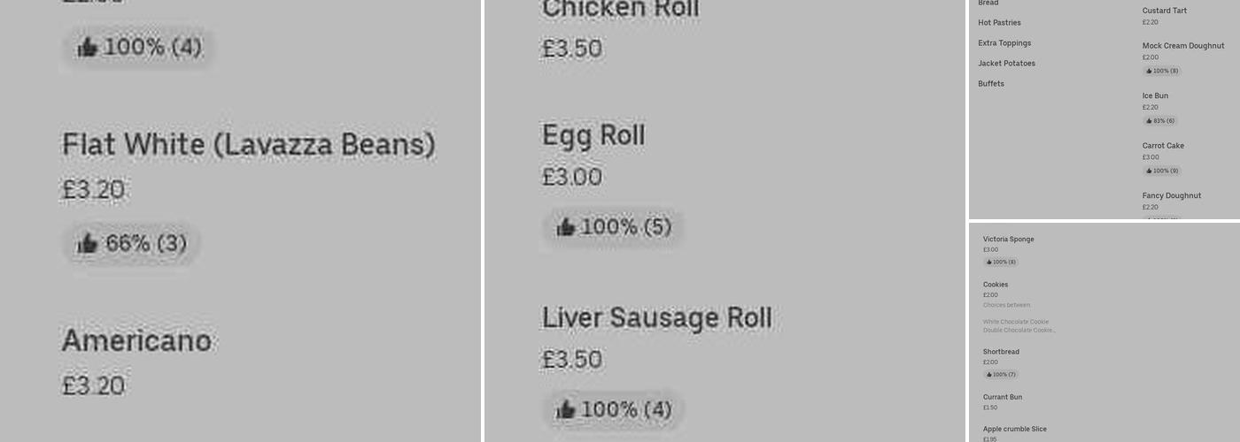 The Village Bakery Menu