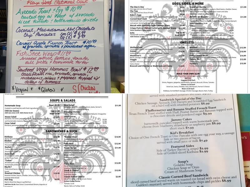 The Wethersfield Diner Menu