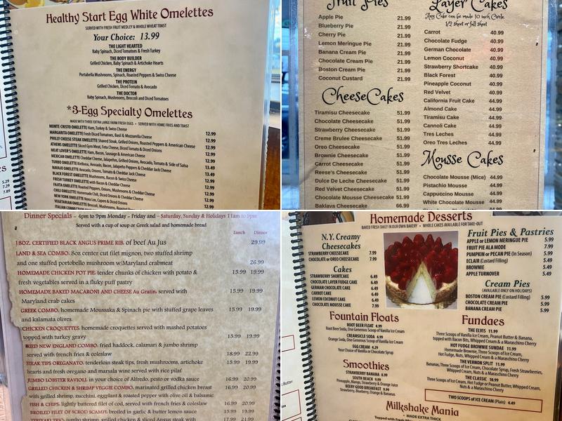 Vernon Diner Menu