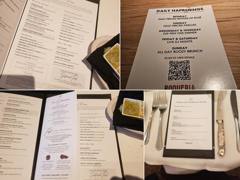 Fleming’s Prime Steakhouse & Wine Bar Menu
