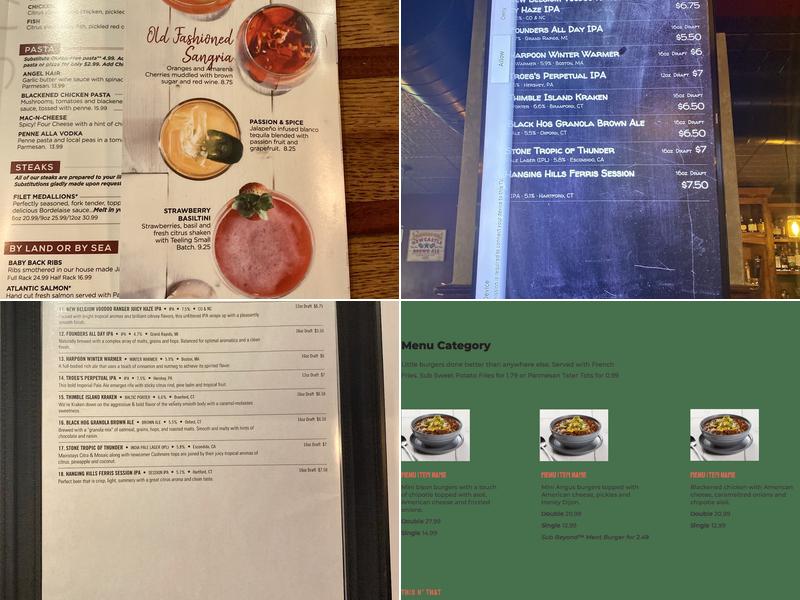 Wood-n-Tap- Hartford Menu