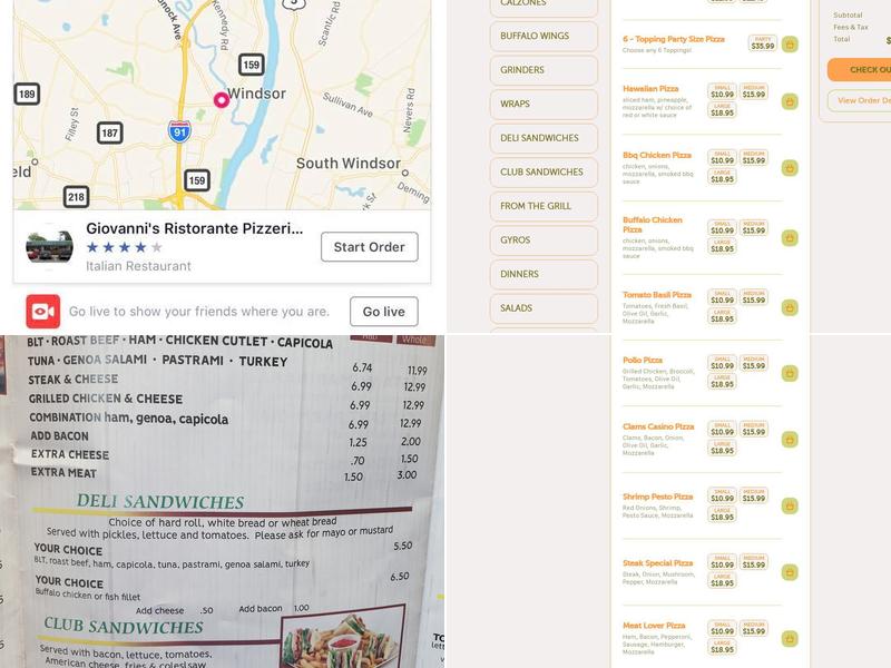 Giovanni's Pizza Restaurant Bar & Lounge Menu