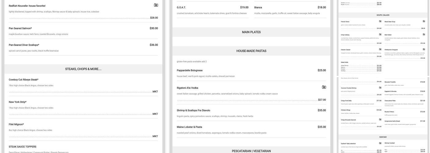 Abigail's Grille and Wine Bar Menu