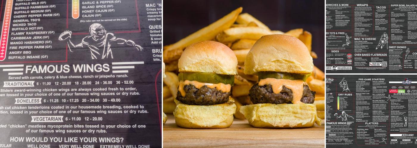 Sliders Grill & Bar - Plainville, CT Menu