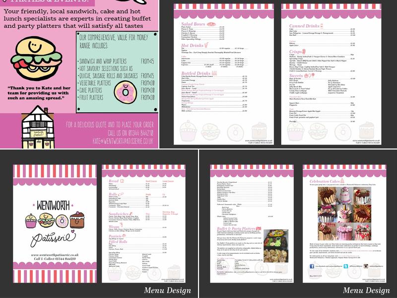 Wentworth Patisserie Menu