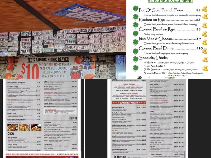 Ted's Restaurant & Bar Menu