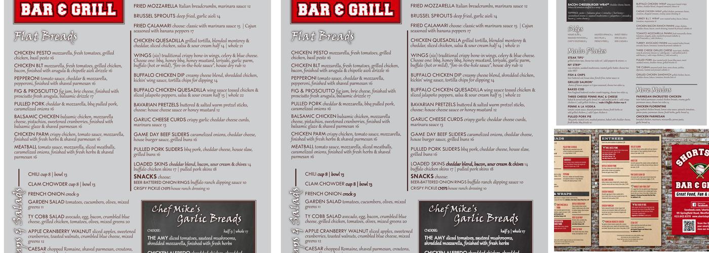 Shortstop Bar & Grill Menu