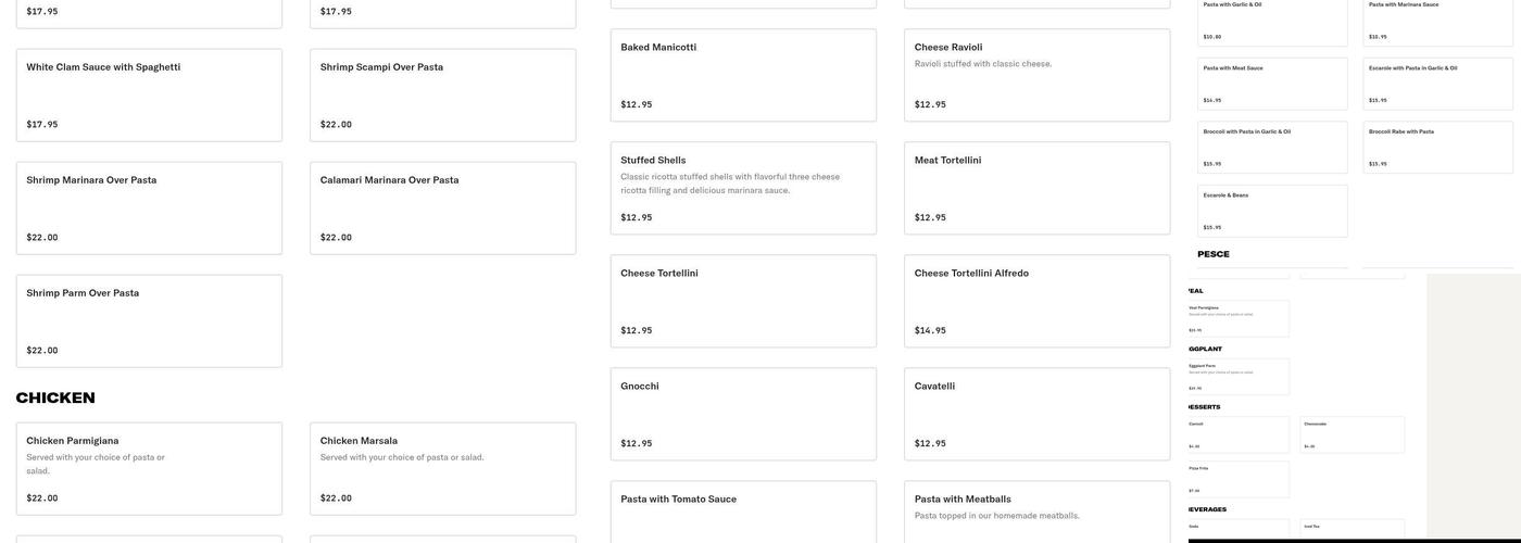 Michael's Pizzeria Restaurant Menu