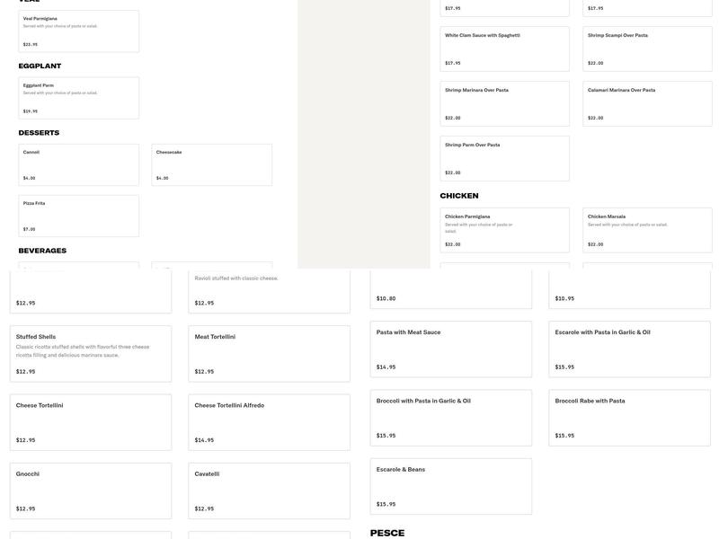 Michael's Pizzeria Restaurant Menu