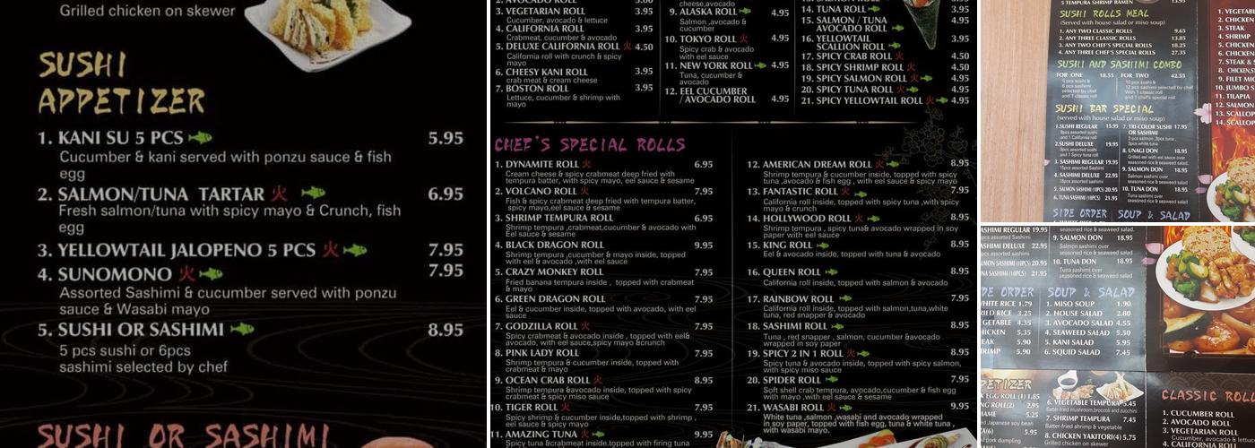 Sakura Express Menu