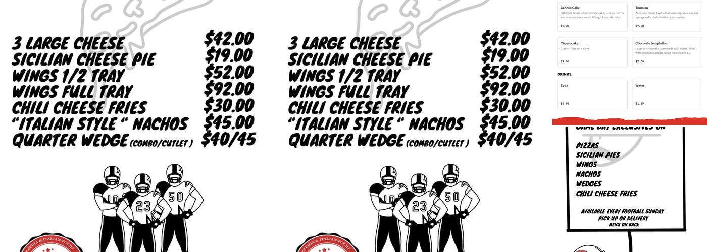 Belltown Pizzeria Menu