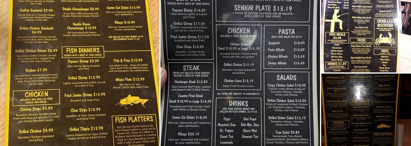 Fish Shack Menu
