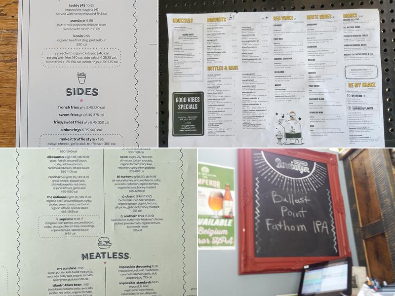 Bareburger Menu