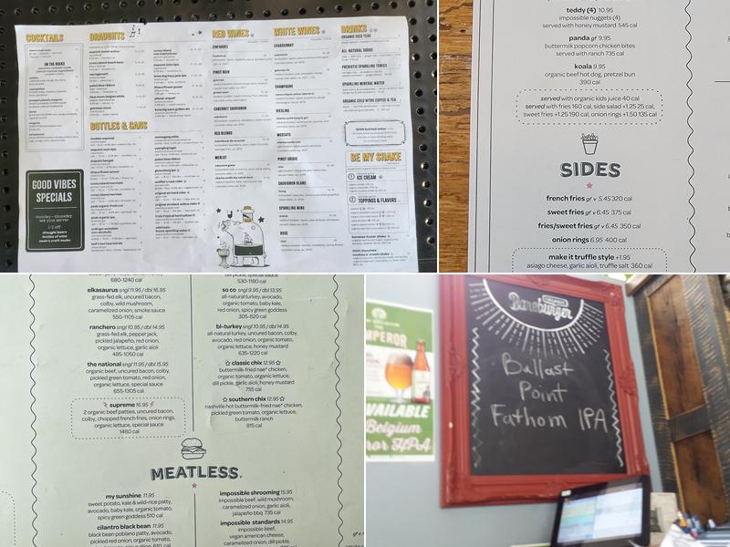 Bareburger Menu