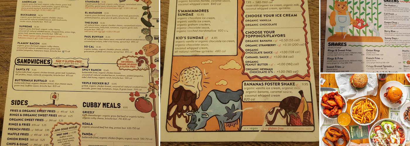 Bareburger Menu