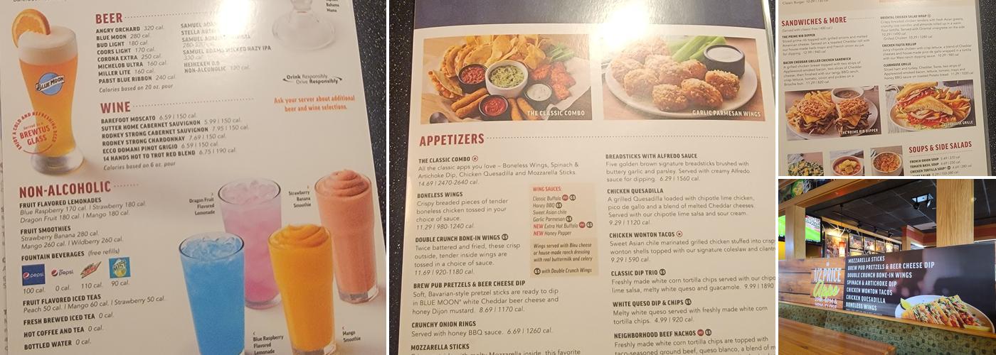 Applebee's Grill + Bar Menu