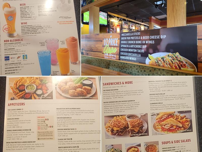Applebee's Grill + Bar Menu