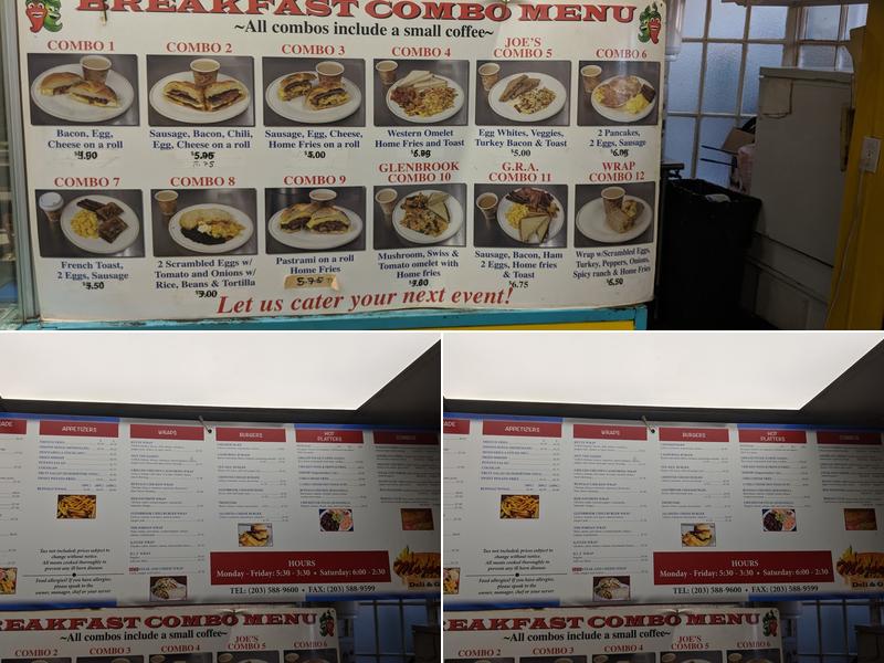 Moe Joe's Deli & Grill Menu