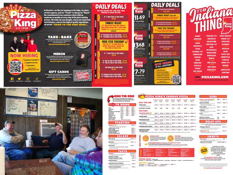Pizza King Menu