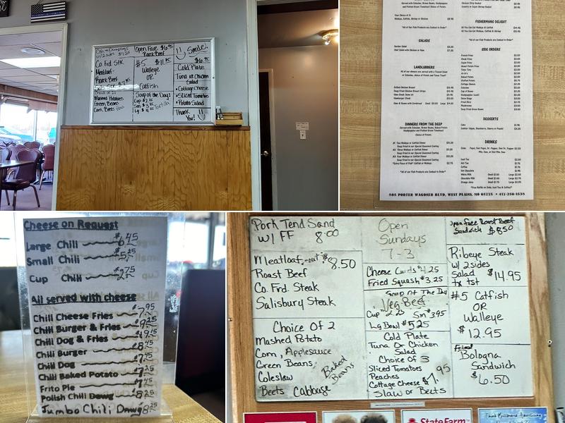 Jimmies Walleye & Catfish Menu