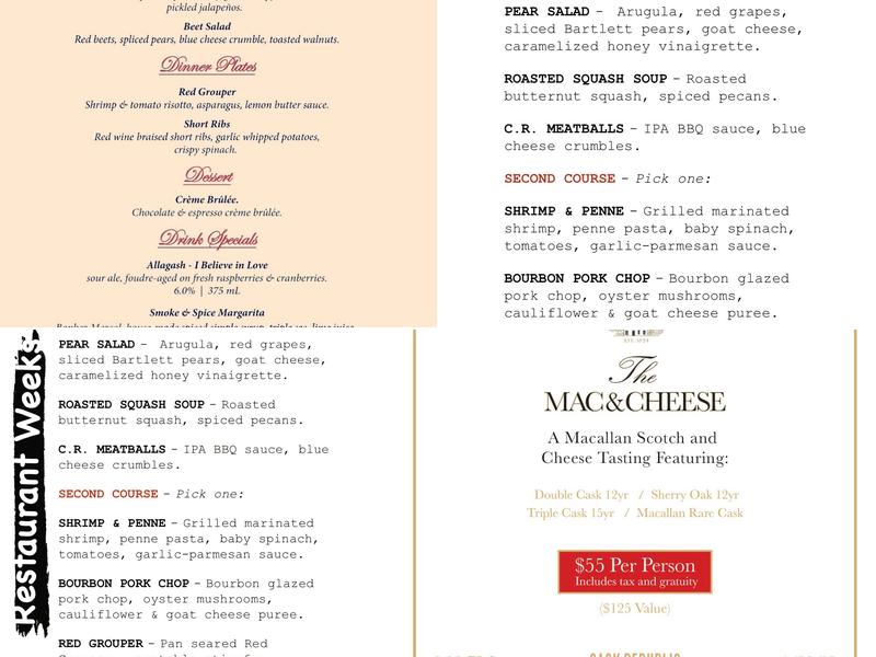 Cask Republic Menu