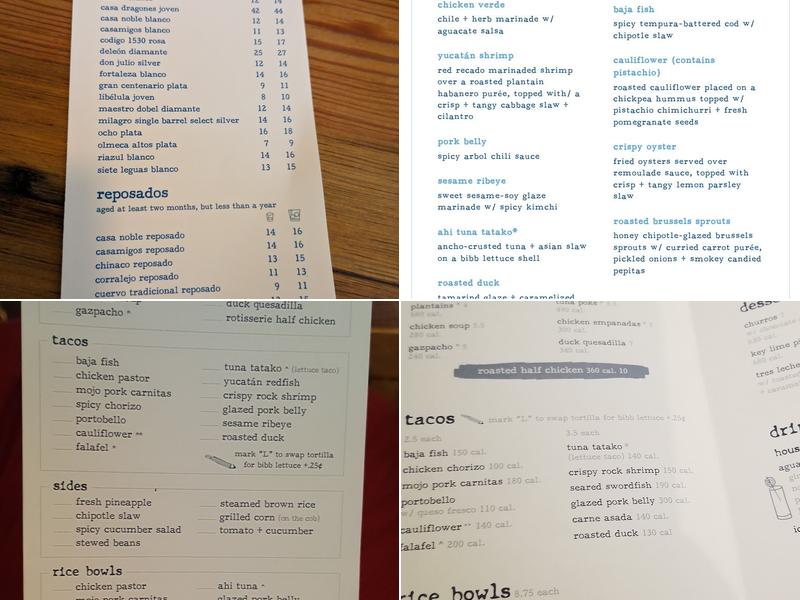 bartaco Menu