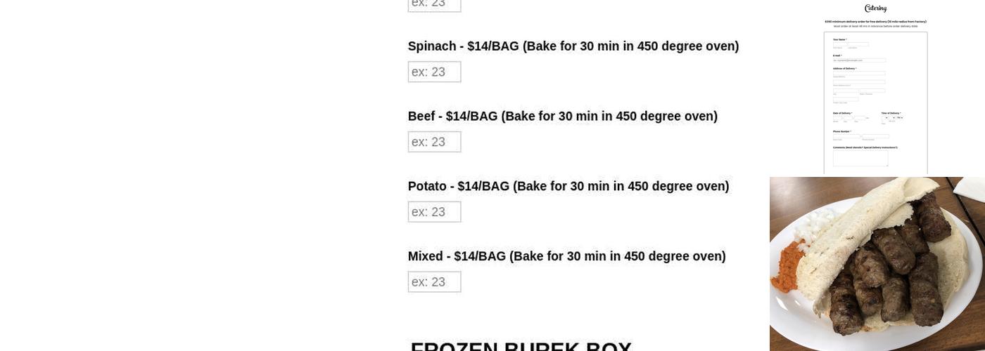 Djerdan Burek Astoria Menu