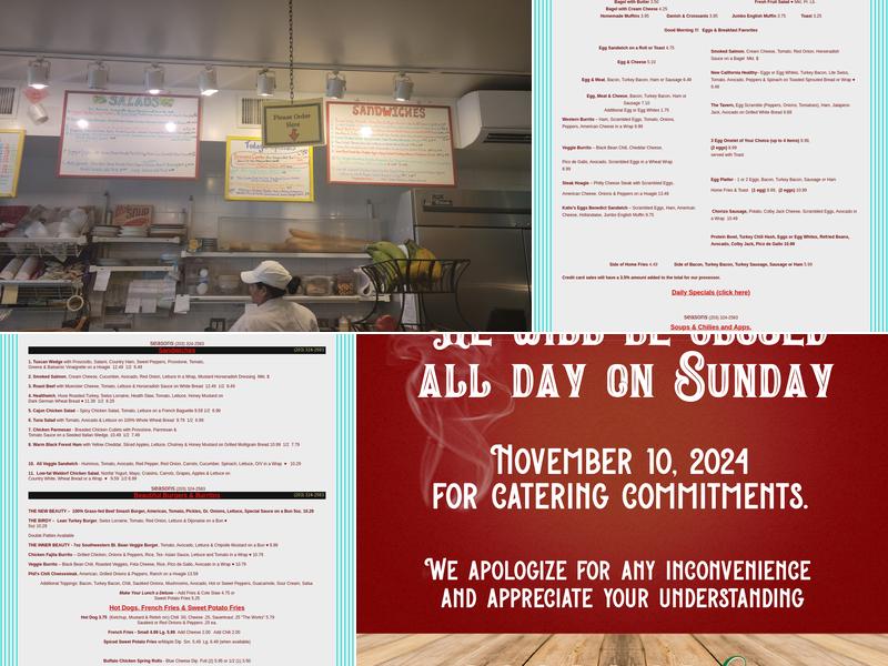 SEASONS EATS Menu