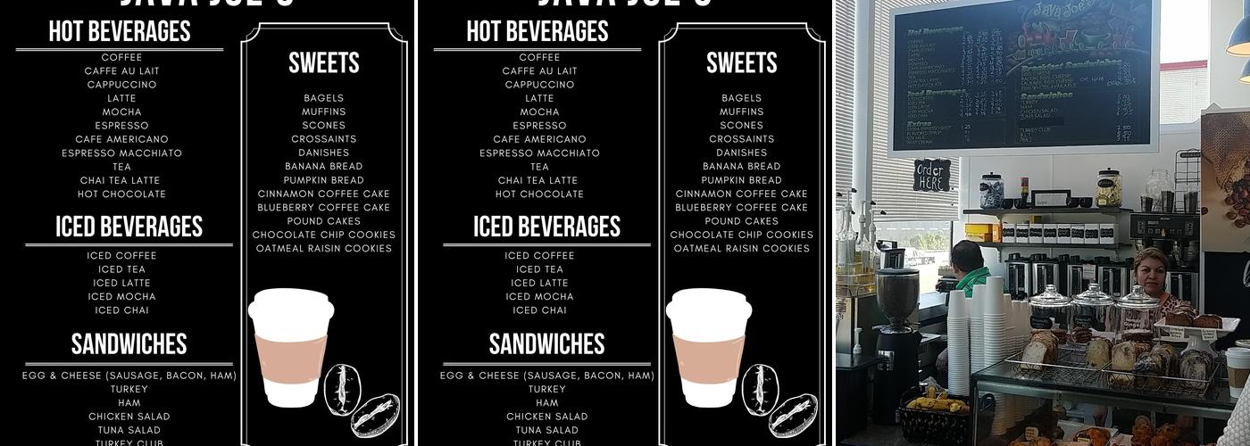 Java Joe's Menu