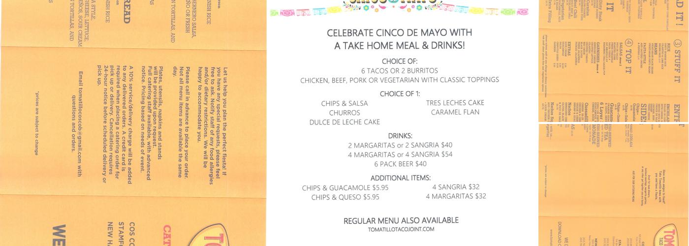 Tomatillo Taco Joint Menu