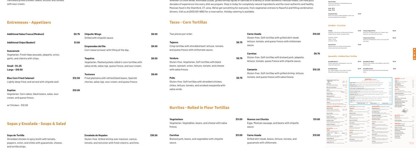 Ole Mole Menu