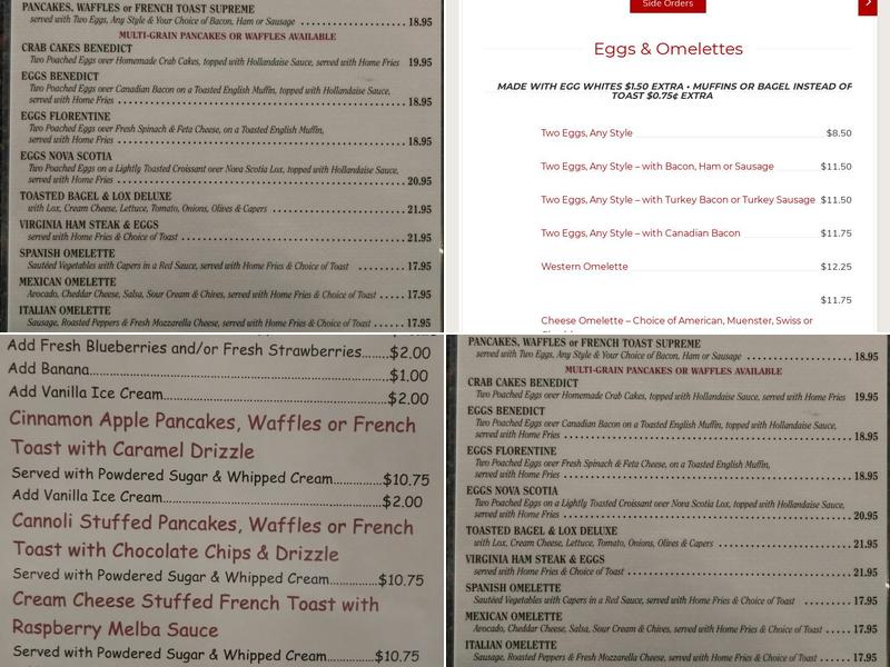 Scarsdale Metro Restaurant Menu