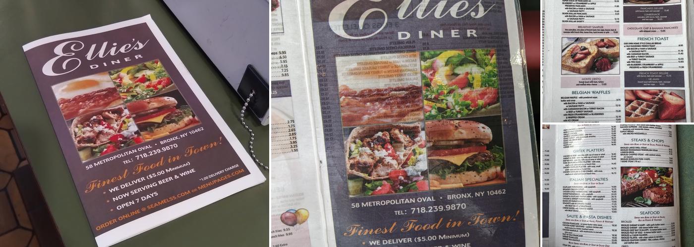 Ellie's Diner Menu