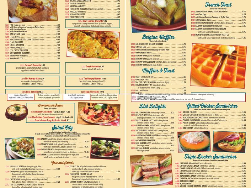 Port Chester Coach Diner Menu
