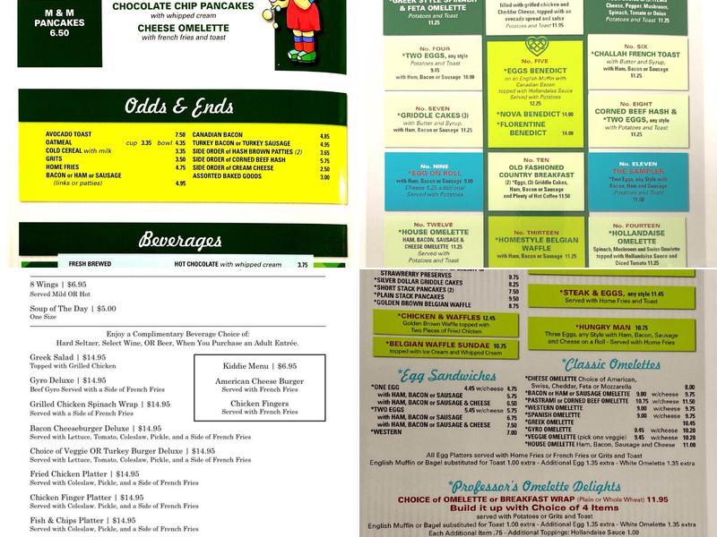 Diner Dash Menu