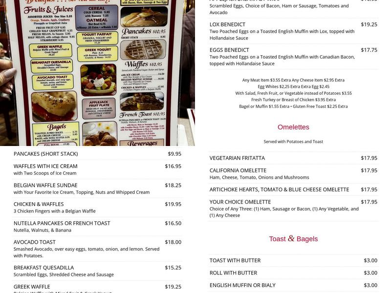 Applejack Diner Menu