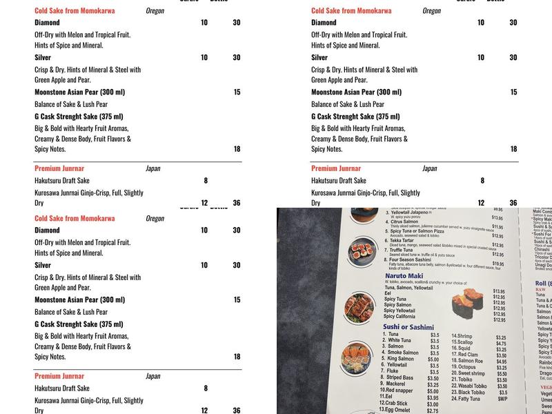 Fin II Menu