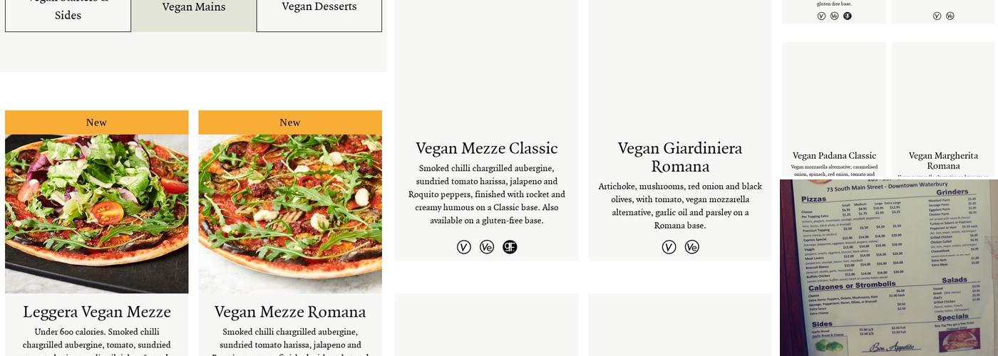 Pizza Express Menu