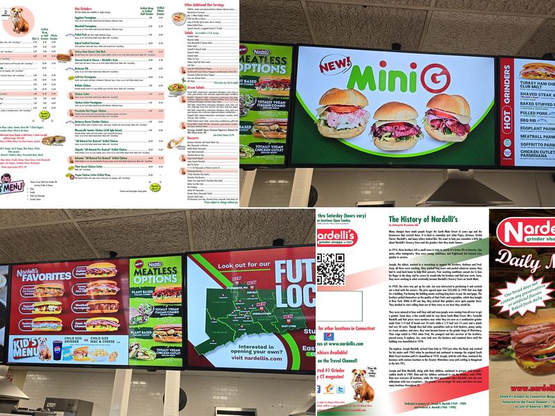 Nardelli's Grinder Shoppe Menu