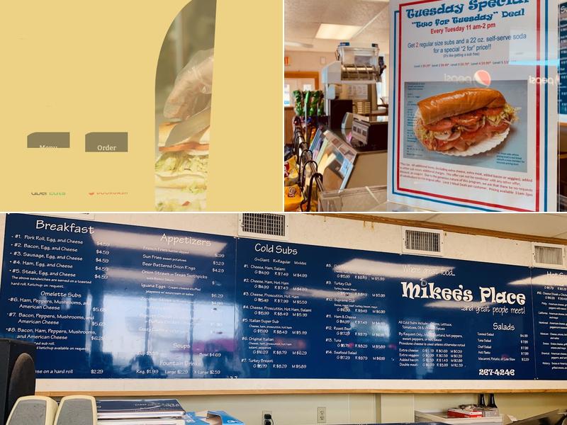 Mikee's Place Menu