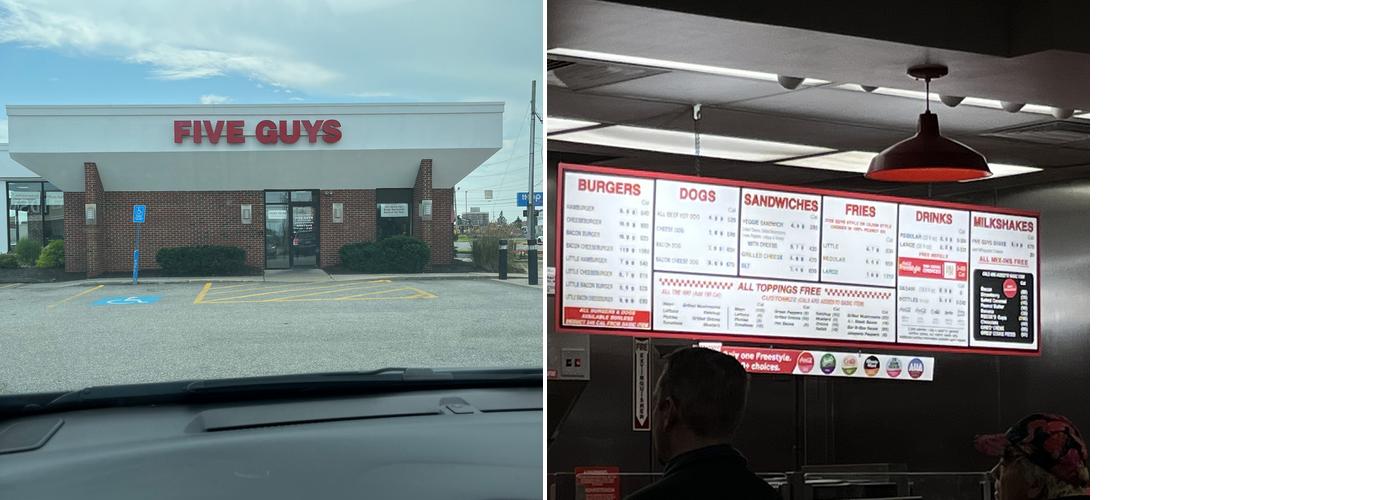 Five Guys Menu