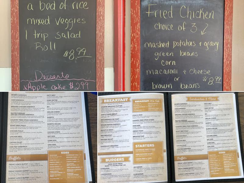 J&B's Olde Tyme Family Restaurant Menu