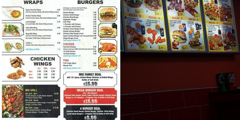 The Super Perfect Pizza Menu