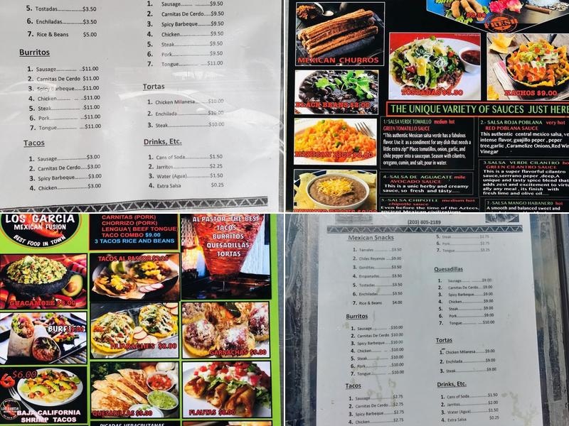 Hugo's Food LLC. Mexican Tacos Menu