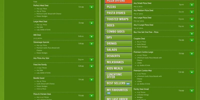 Perfect Pizza (Stevenage) Menu