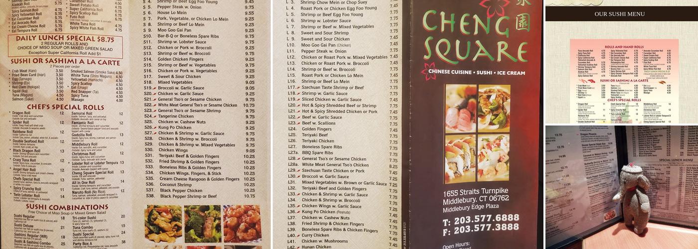 Cheng Square Menu