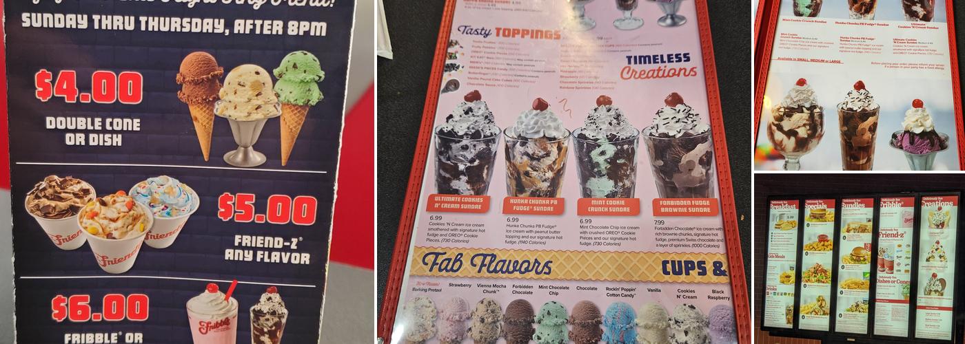Friendly's Menu